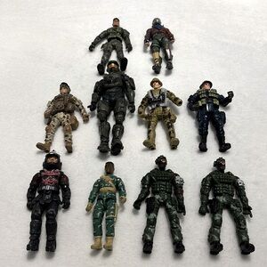 10 Action Figures - Toy Chap Mei Halo Military Soldier Lanard US Marines USMC
